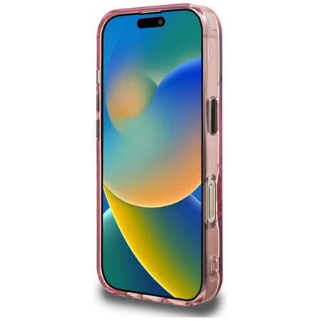 Karl Lagerfeld IML Multi K&C Head Pattern - Case for iPhone 16 Pro (pink)