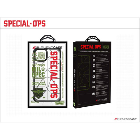Element Case Special Ops X5 MagSafe - Pancerne etui iPhone 14 Pro Max (Mil-Spec Drop Protection) (Smoke/Black)