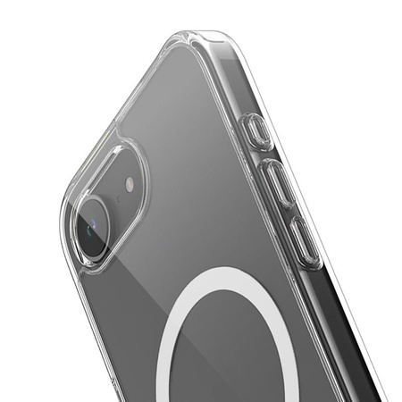 Crong Clear MAG Cover - Pouzdro pro iPhone 16e MagSafe (průhledné)