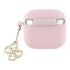 Guess Silicone 4G Charm - Hülle für AirPods 4 (rosa)