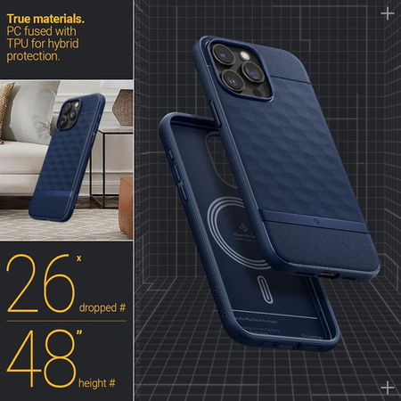 Spigen Caseology Parallax MagSafe - pouzdro pro iPhone 15 Pro (Midnight Blue)