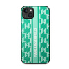 Karl Lagerfeld Monogram Stripe - Hülle für iPhone 14 Plus (Grün)