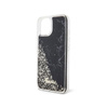 Guess Liquid Glitter Marble - Schutzhülle für iPhone 14 (Schwarz)