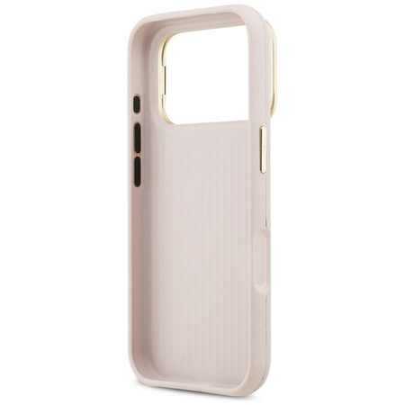 Guess Grained Big 4G & Stand Camera - Hülle iPhone 17 Pro (rosa)