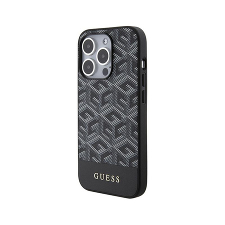 Guess GCube Stripes MagSafe - iPhone 15 Pro tok (fekete)