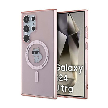 Karl Lagerfeld IML Choupette MagSafe - pouzdro pro Samsung Galaxy S24 Ultra (růžové)