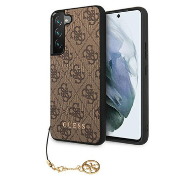 Guess 4G Charms Kollektion - Samsung Galaxy S22 Tasche (braun)