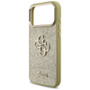 Guess Fixed Glitter Big 4G Metal Frame - Pouzdro iPhone 17 Pro Max (zlatý)