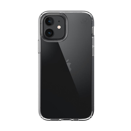 Speck Presidio Perfect-Clear - pouzdro pro iPhone 12 / iPhone 12 Pro s povrchovou úpravou MICROBAN (čiré)