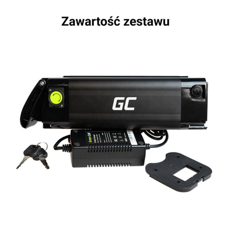 Green Cell - GC Silverfish baterie pro elektrokola s nabíječkou 24V 10,4Ah 250Wh Li-Ion XLR 3 PIN