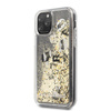 Karl Lagerfeld Glitter Liquid Floatting Charms - iPhone 11 Pro Hülle (Gold Floatting Charms)