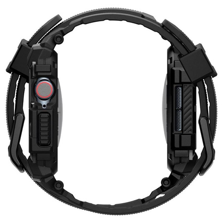 Spigen Rugged Armor Pro - Pásek s pouzdrem pro Apple Watch 10 46 mm (Matná černá)