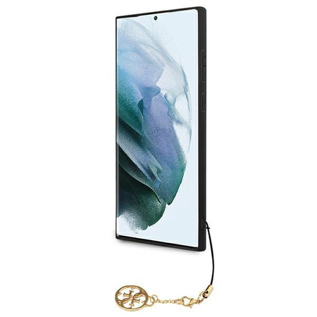 Guess 4G Charms Kollektion - Samsung Galaxy S22 Ultra Tasche (grau)