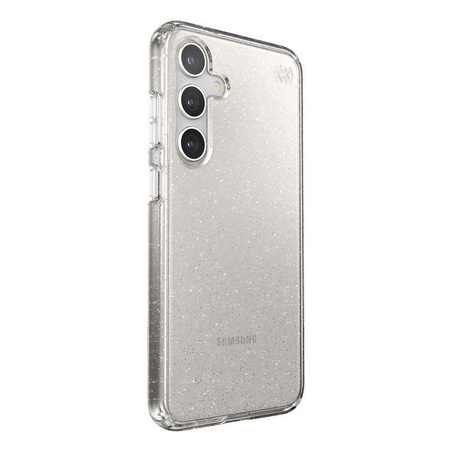 Speck Presidio Lux Glitter - Samsung Galaxy S24+ Case (Clear / Gold Glitter)