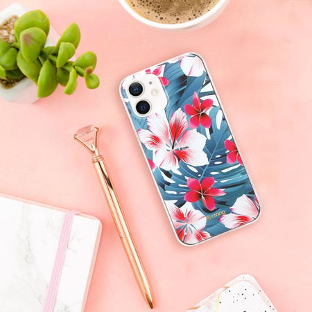ETUI KWIATY DO IPHONE 12 | 12 PRO, Crong Wielokolorowe, Kwiatowe, Kobiece, Eleganckie