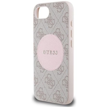 Guess 4G Circle Classic Logo MagSafe - Case for iPhone 16e (pink)