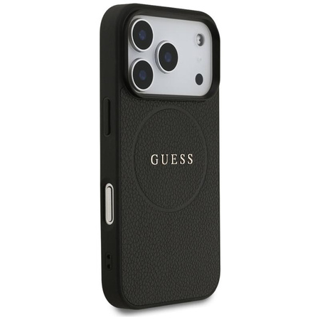 Guess Grained Ring MagSafe - iPhone 17 Pro Case (black)