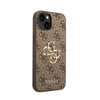 Guess 4G Big Metal Logo - iPhone 15 / 14 / 13 Tasche (braun)