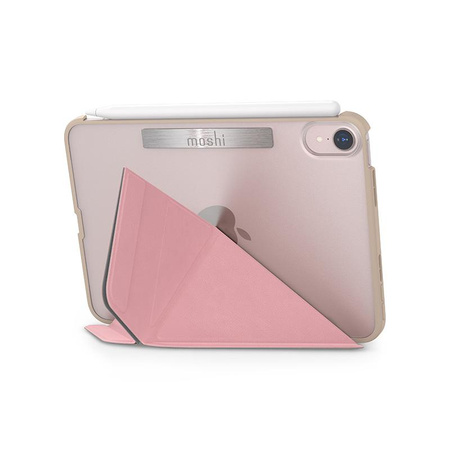 Moshi VersaCover - iPad mini 6 (2021) origami case with Apple Pencil charging (Sakura Pink)