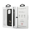 Guess Saffiano 4G Small Metal Logo - Coque iPhone 13 Pro (noir)