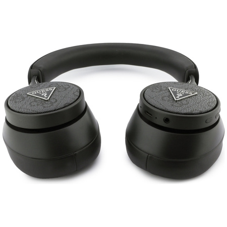 Guess 4G Triangle Logo - Kabellose Over-Ear Bluetooth-Kopfhörer V5.4 ENC (Schwarz)
