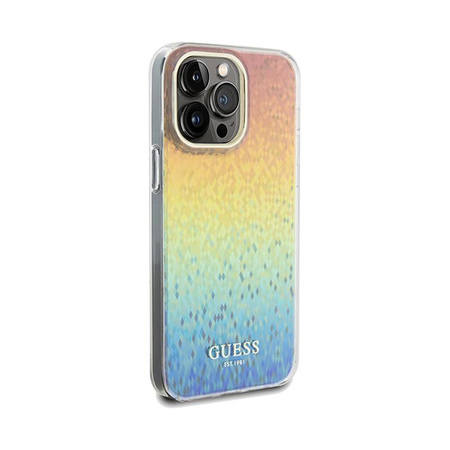 Guess IML Faceted Mirror Disco Iridescent - iPhone 13 Pro Max Tasche (Iridescent)