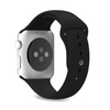 PURO ICON - Bracelet sport élastique pour Apple Watch 42/44/45 mm (S/M & M/L) (noir)