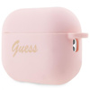 Guess szilikon szív charm - AirPods Pro 2 tok (rózsaszín)