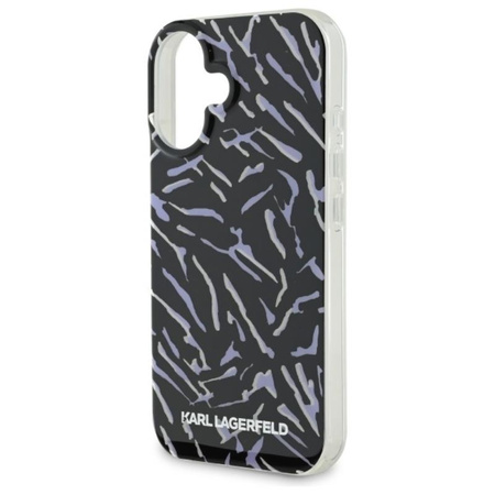 Karl Lagerfeld Zebra With Cord - Case for iPhone 16 Plus (purple)