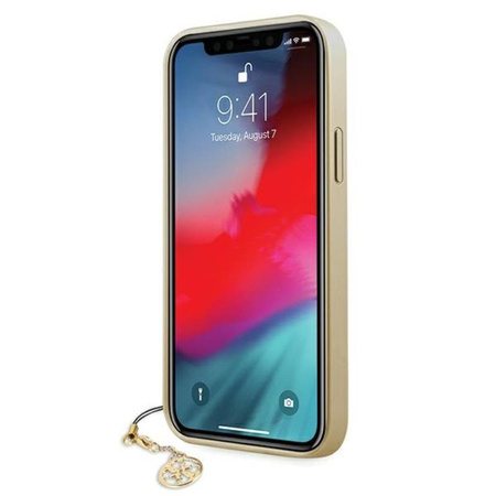 Guess 4G Charms Collection - iPhone 12 / iPhone 12 Pro Case (brown)
