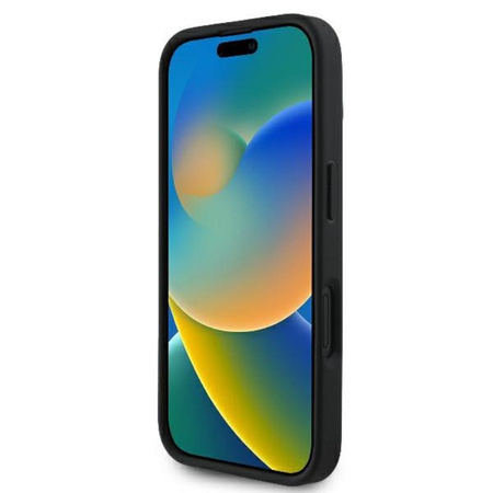 Karl Lagerfeld steppelt aláírás - iPhone 16 tok (fekete)