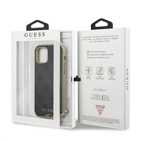 Guess 4G Charms Collection - iPhone 12 mini tok (szürke)