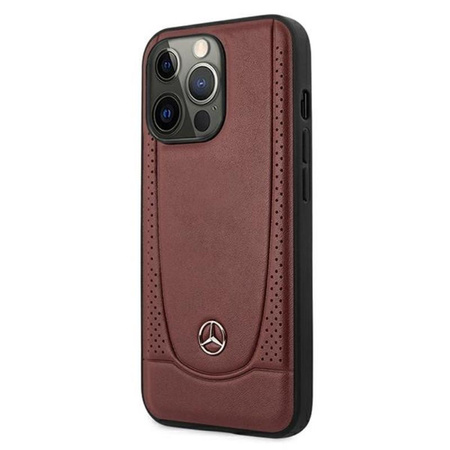 Mercedes Leder Urban Line - iPhone 13 Pro Max Tasche (rot)