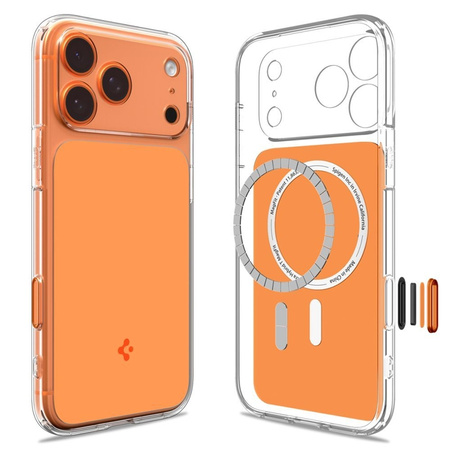Spigen Ultra Hybrid T Mag MagSafe - Hülle für iPhone 17 Pro (Glänzendes Orange)