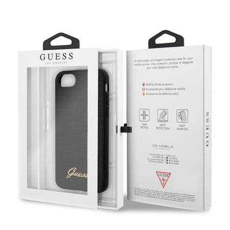 Guess Lizard Case - Coque iPhone SE 2020 / 8 / 7 (Noir)
