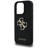 Guess Grained Big 4G Logo Small Classic Logo - Case for iPhone 16 Pro (black)