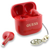 Guess Glossy Effect Printed Classic Logo & Charm – TWS Bluetooth-Kopfhörer + Ladecase (Rot)