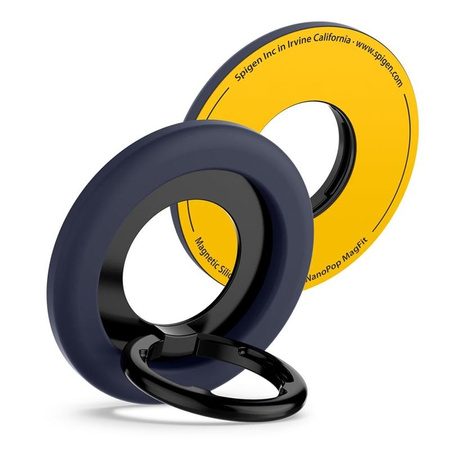 Spigen Nano Pop MagSafe Phone Ring - Magnetyczny uchwyt na palec z funkcją podstawki (Bluberry Navy)