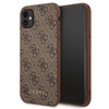 Guess 4G Metall Gold Logo - iPhone 11 Tasche (braun)