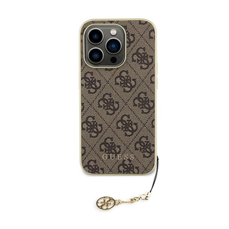 Guess 4G Charms Collection - iPhone 15 Pro Max Case (brown)