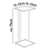 Arti Casa - Table d'appoint, helper 75 cm (noir)