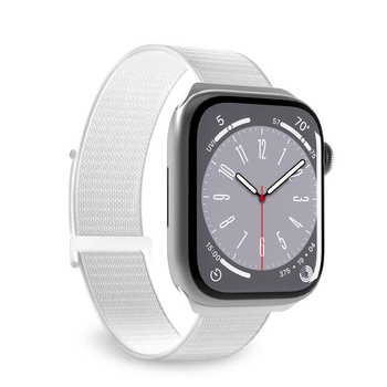PURO Nylon Sport - Armband für Apple Watch 44/45/46/49 mm (Weiß)