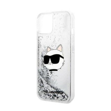 Karl Lagerfeld KLHCP14MLNCHCS iPhone 14 Plus 6,7" srebrny/silver hardcase Glitter Choupette Head