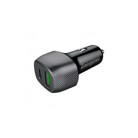 Energizer Ultimate - USB-C és USB-A 38W PD + QC3.0 autós töltő (fekete)