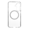 Speck Presidio Perfect-Clear Magnet - Pouzdro pro Samsung Galaxy S25 / S24 MagSafe (Clear / Chrome Finish / Serene Silver)