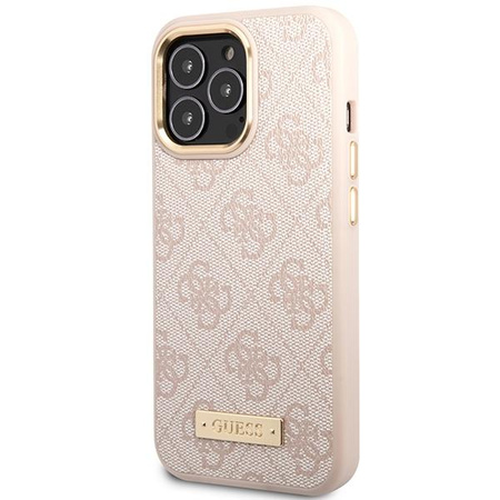 Guess 4G Logo Plate MagSafe - iPhone 14 Pro Max Case (pink)