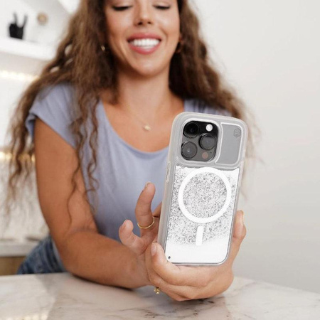 STM Relax Sand MagSafe - pouzdro pro iPhone 15 Pro Max (čiré / bílé)