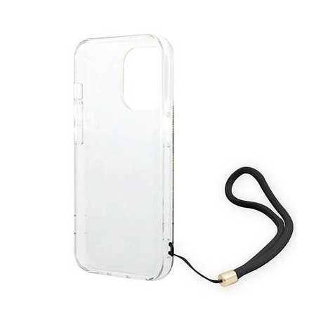 Guess 4G Print Cord - Hülle für iPhone 14 Pro (Braun)