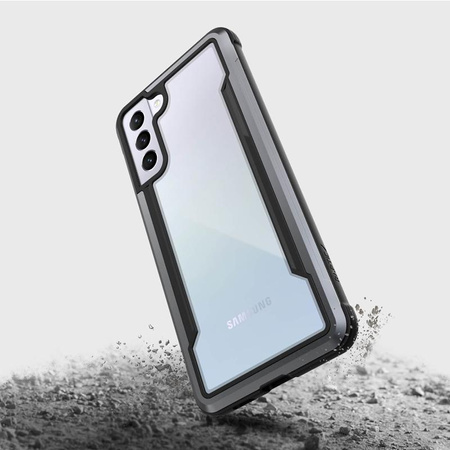 X-Doria Raptic Shield - Aluminum Case for Samsung Galaxy S21+ (Antimicrobial protection) (Black)