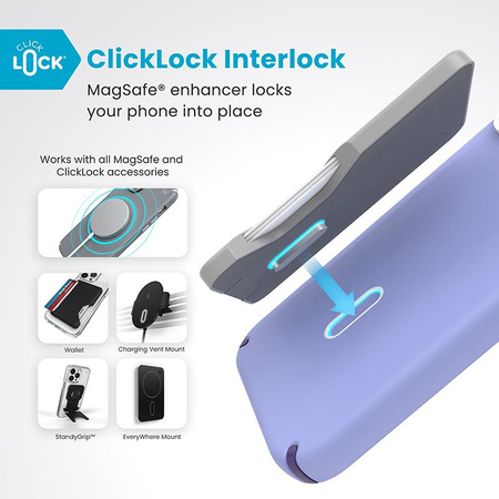 Speck Presidio2 Pro ClickLock & MagSafe - Hülle iPhone 16 Pro Max (Future Lavender / Cassis Purple / White)